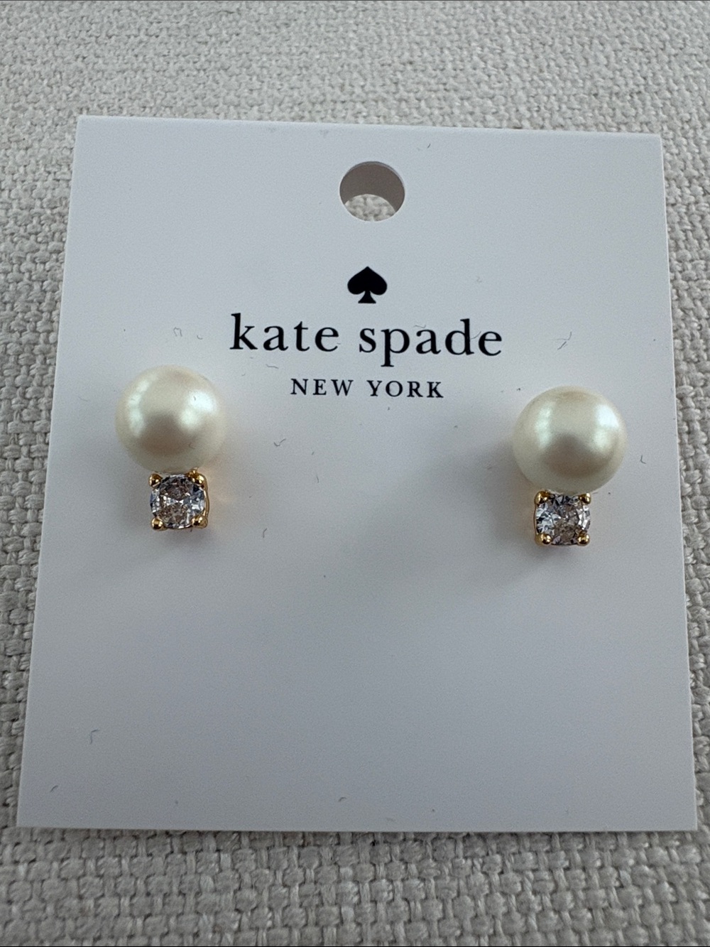 kate spade Pearls Of Wisdom Pierced Earrings. Brand New.
